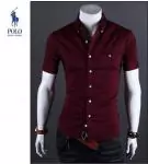 2019U ralph lauren homme chemises mode edition limitee hot sale rouge